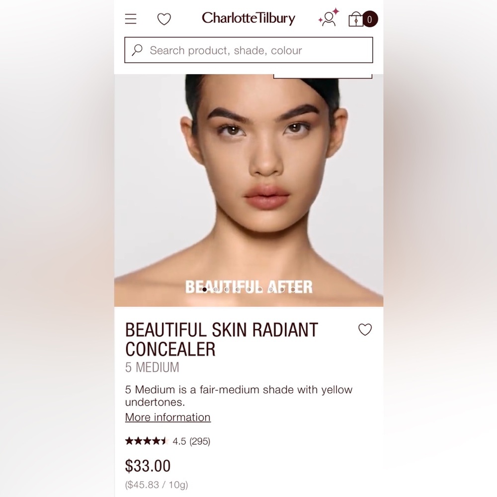 Charlotte Tilbury Beautiful Skin Radiant Concealer - 5 Medium